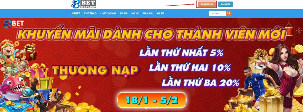 Đăng nhập 88Bet