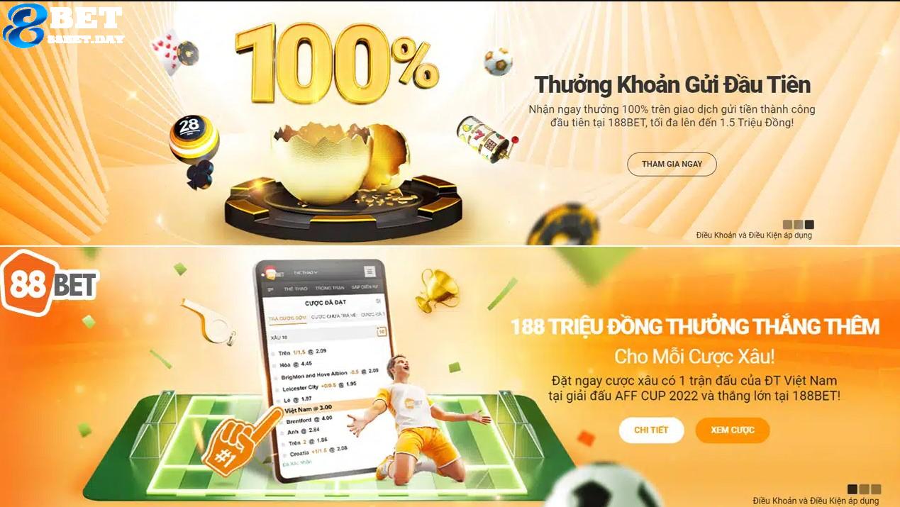 Nhà cái 88BET mang lại nhiều trải nghiệm đặc sắc cho người chơi